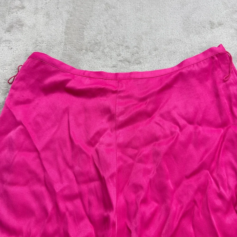 Maeve Anthropologie Shorts Womens 10 Pink Flared Viscose Button Side Barbiecore